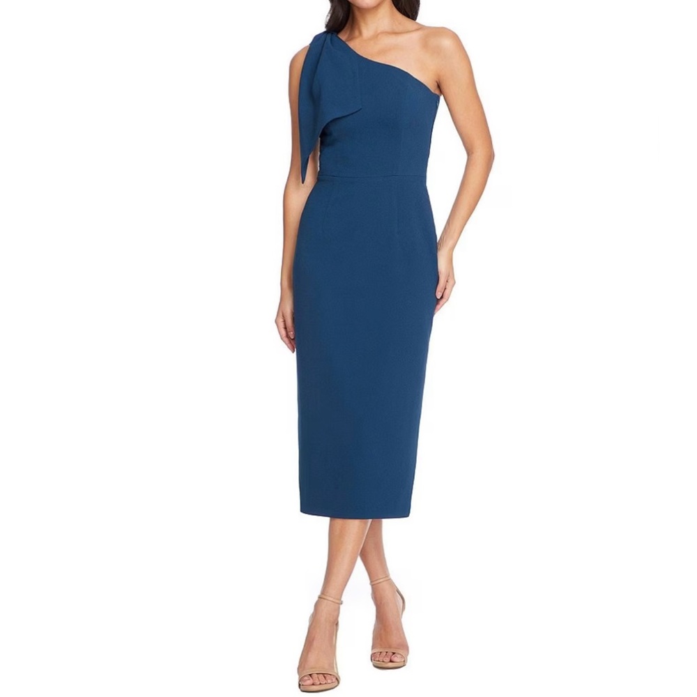 Dress The Population Tiffany One Shoulder Bow Dress